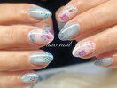 紫陽花ネイル