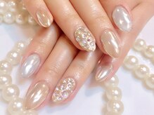 ボネール(nail ＆ eyelash Bounail)/ミラー　埋め尽くし　メタリック