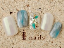 アイネイルズ 町田店(I nails)/オーロラ海風ニュアンス8480円