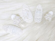 アンジェヴォーグ 名古屋本店(Angevogue)/ホワイトフラワーシースルレース