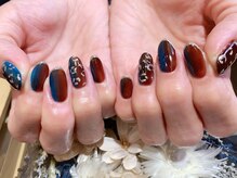 ウカ ひばりが丘(UKA)/ヒョウ柄縦グラデーション