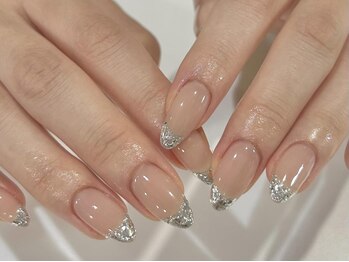 アイネイルズ 渋谷店(I nails)/【Karin.m】ガラスフレンチ