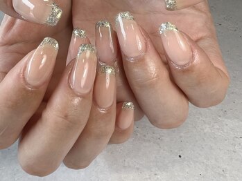 クレビア(CREVIA)/ガラスフレンチネイル