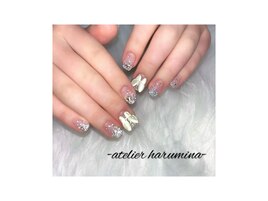 キラキラフラッシュネイル