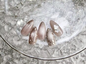 マグ×手書きフラワー