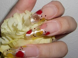 ポップな水玉アート