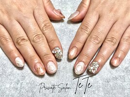 パールカラーネイル