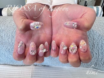 リオッサ オブ ラグーン(RIOSSA of Lagoon)/キラキラ×リボンネイル