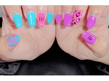 アイネイル(Ai Nail)/梵字、ヒョウ柄、ゼブラアート♪