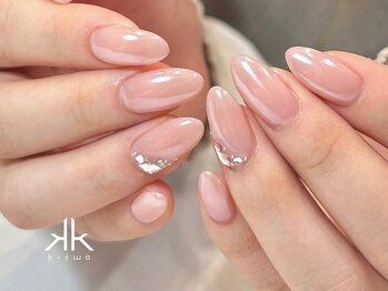 ケーツーネイル(k-two nail)/ホワイトミラーネイル(みな)