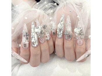 チップ持ち込みデザインネイル