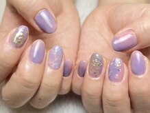 バーガンディ 鶴田(BURGUNDY)/くらげネイル