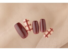 秋シンプルアートネイル