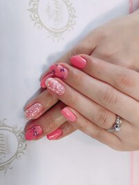 お花ネイルシンプル