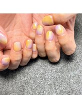 イル(ile)/もやもや　桃ネイル