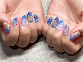 ガーデン ヘア&エステ&ネイル Garden/金魚ネイル