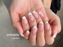 アントレッド(entraide)/ましゅリボンフレンチネイル