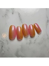 ネイルラボ レモンツリー(Nail Lab LEMON TREE)/3色縦グラデ