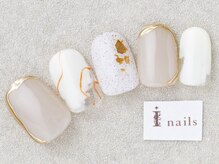 アイネイルズ 三宮店(I nails)/サンドジェルアート￥7000