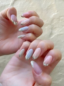 ララネイル(LALA NAIL)/ガラスフレンチ