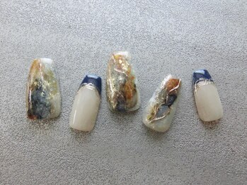 ネイリシャス(NAILICIOUS)/シックなニュアンスインクネイル