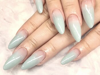 ネイルサロン オー(Oh!)/グラデーションチップで長さ出し