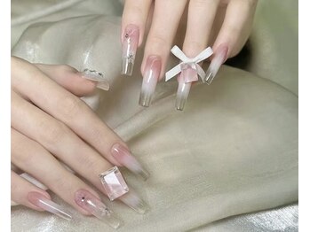 Sara Nail Salon池袋【サラ】長さだし/パラジェル/マグネット/ワンカラー/付け放題/可愛いチークネイル