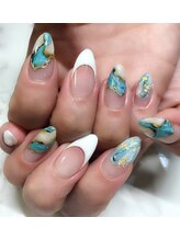 ネイルサロン アイル(nail salon i’ll)/ターコイズカラー☆