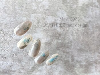 スリー(THREE)/May 2023/nail design