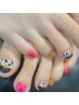 ☆フットnail☆ご新規様オフ代無料！定額デザインネイル￥６６００