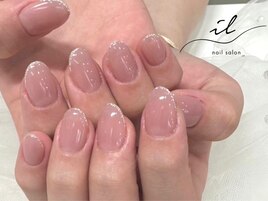 シンプル×フレンチネイル