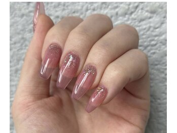 ネイルアンドアイラッシュスタジオ シュシュ(chouchou)/透け感◎ワンカラー×ラメ