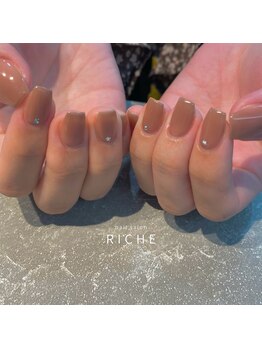 リッシュ(RICHE)/ブラウンベージュネイル