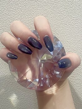 マルディ つくば店(Mardi)の写真/【オフィスでも日常でも映えるシンプルワンホンネイル☆】ワンカラーもマグネットネイルも理想の仕上がり♪