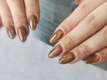 ディポルト 南蔵王店(diporto)/ブラウンマグネットネイル