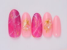 ネイリックス アヴェニール(NAILX avenir)/ピンクパープル大理石