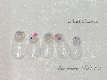 ネイルアート ジマー/クリアニュアンスコース¥6990