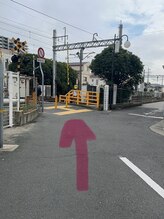 まつげエクステ専門店 ビューティーアイラッシュ つかしん店/阪急稲野駅からの道順
