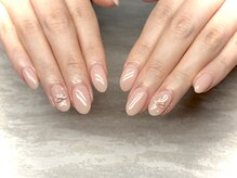 ジュリネイル(JULIE NAIL)/ワンホン風ちゅるんネイル♪