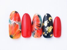 ネイリックス アヴェニール(NAILX avenir)/大胆フラワー