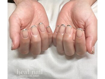 ヒールネイル(heal nail)/ガラスfrench.