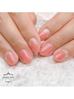ピオニーネイル(peony nail)/ミラーローズ　ピンク