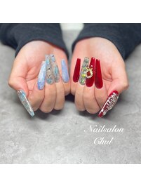 クリスマスネイル