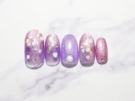 マグ＆ミラー桜ネイル全員￥8500