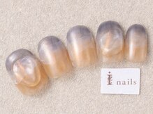 アイネイルズ 三宮店(I nails)/夕焼けぷっくりネイル