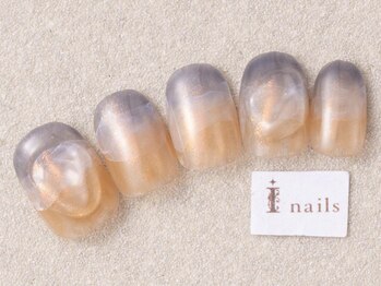 アイネイルズ 三宮店(I nails)/夕焼けぷっくりネイル