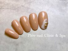 プラウネイル(Plow Nail)/【定額シンプル】個性派真珠nail