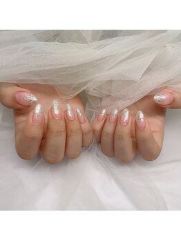 スピラ 上通店(Spira)/白ラメグラデーション