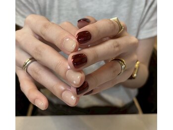 ループラス(r'oo plus)の写真/【新規オフ込 ワンカラージェルネイル¥6000～】似合わせカラーのご相談も◎高リピート率のネイリスト施術