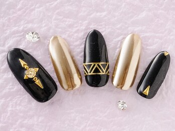 ネイルプラザ 河原町OPA店(NAIL PLAZA)/定額￥6800★ミラーネイル